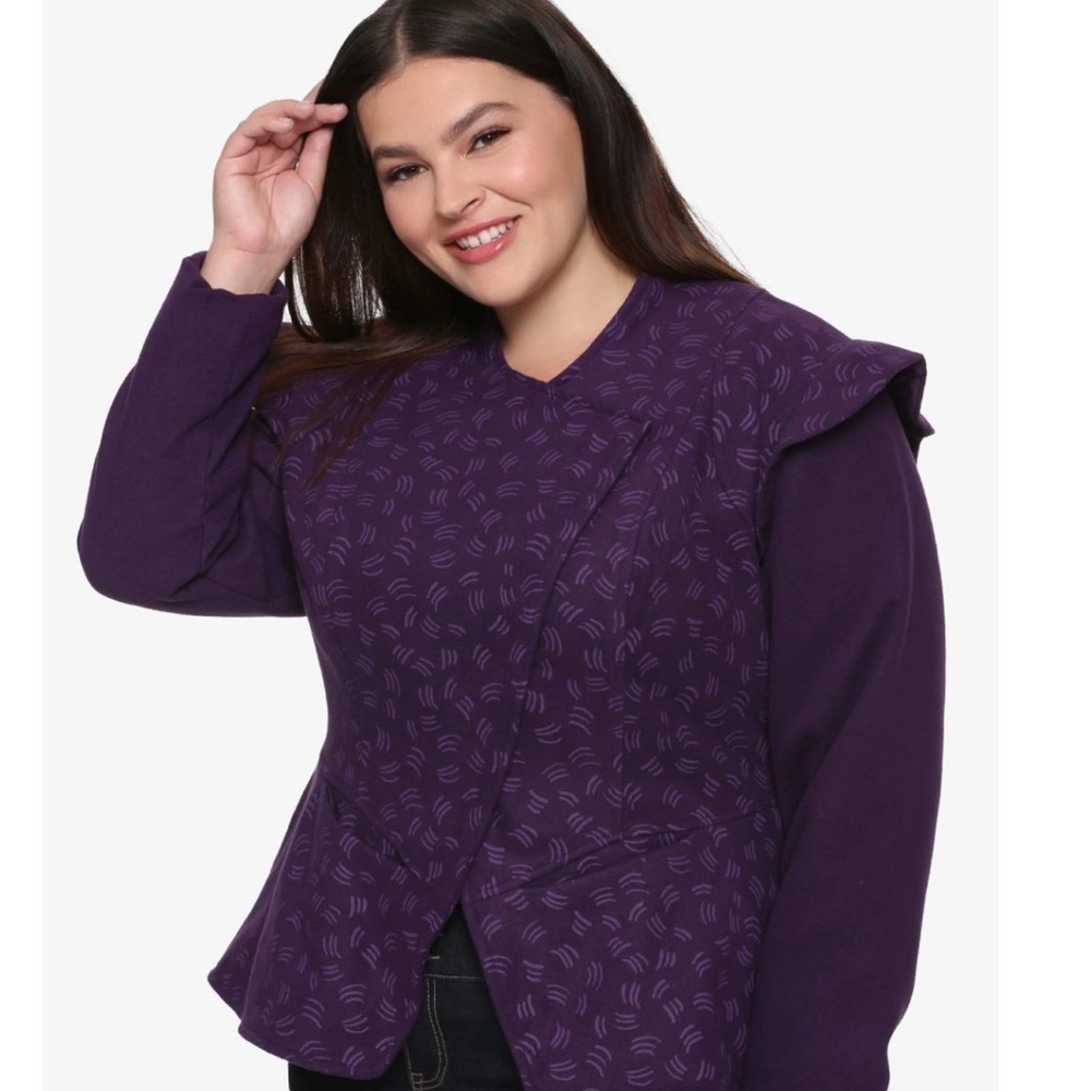 Her Universe Star Wars Padme Amidala Blazer Purple Patterned Women's Blazer - Picture 6 of 10